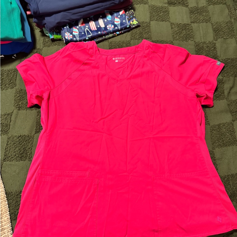 Med Couture Vibrant Pink Short Sleeve Tee